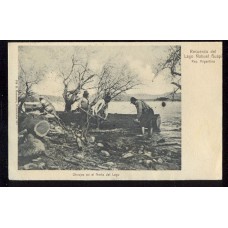 GAUCHESCA VIDA DE CAMPO UN OBRAJE BARILOCHE ANTIGUA TARJETA POSTAL